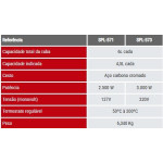FRITADEIRA ELÉTRICA INOX 2 CUBAS DE 6 LITROS CADA CUBA COM CESTO CROMADO 127V - MARCA SPOLU