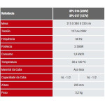 RECHAUD TÉRMICO 1 CUBA - 220V - MARCA SPOLU